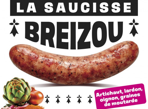 Le Lavandier Charcutier Pontivy - Saucisse Breizou x4