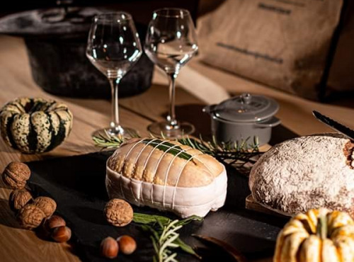 La Ferme de Sarlat - ROTI CHAPON FARCI AUX MORILLES 600g