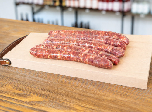 L'Atelier du Loup - SAUCISSE DE SANGLIER PIMENT D'ESPELETTE 80G SV (par 5)