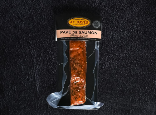Etablissements JC David - Pavé de Saumon fumé et roti aux épices de Provence 120g