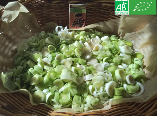 LES JARDINS DE KARINE - Fût de POIREAU surgelé découpé - 1kg