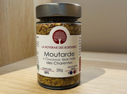 La Noyeraie des Borderies - Moutarde à l'Ancienne aux Noix 100% origine France 🇫🇷