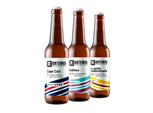 Brasserie Artemus - Coffret Les belles blondes bières artisanales - pack de 12x33cl