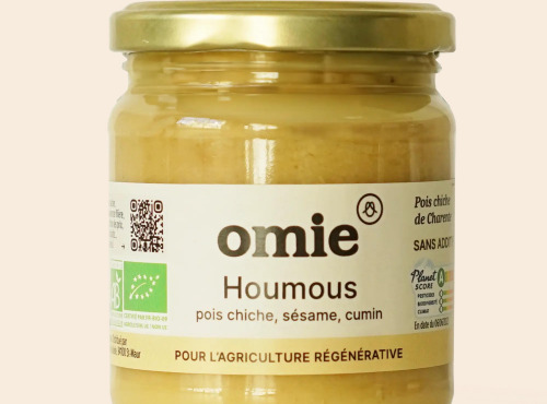 Omie - Houmous bio - pois chiche de Charente - 180 g