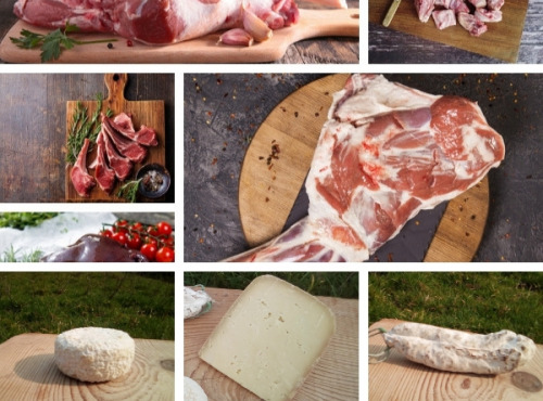La ferme Lassalle - [Précommande] Offre Pâques : Colis d'Agneau de Lait des Pyrénées IGP  + 250g d'Ossau Iraty + fromage lactique