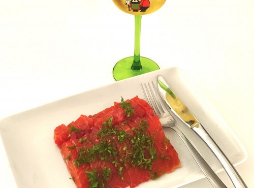 Traiteur Gourmet d'Alsace - Gravlax de Truite Alsacienne à la betterave 200Gr