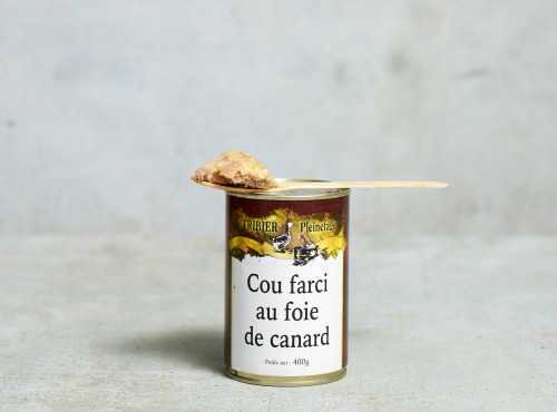 Ferme de Pleinefage - Cou farci au foie gras de canard - Boîte de 400g