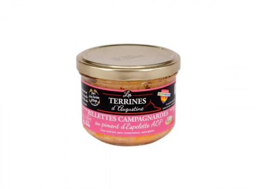 La Chaiseronne - RILLETTES CAMPAGNARDES AU PIMENT D'ESPELETTE AOP