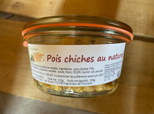 Des Poules et des Vignes à Bourgueil - Pois chiches au naturel