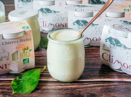 Laiterie du Climont - K-Philus - Yaourt Chèvre & Brebis, Fleur d'oranger, par 12 pots