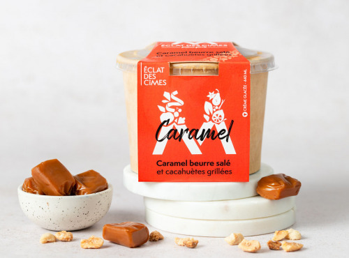 Eclat des cimes - Crème glacée Caramel beurre salé et cacahuètes grillées 440 ml