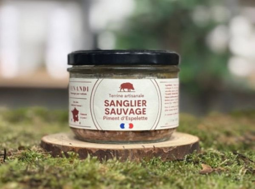Venandi Sauvage par Nature - Terrine Sanglier Sauvage Français au Piment d'Espelette - 12x180g