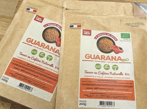 La Brigade des Epices - Guarana en poudre BIO - 5% de Caféine naturelle - 200g