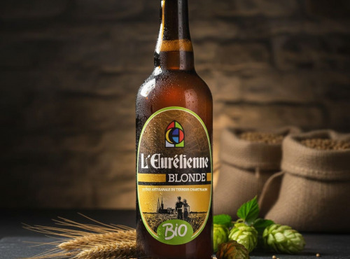 Bière L’Eurélienne – Brasserie de Chandres - BIERE BLONDE BIO L'Eurélienne 75CL