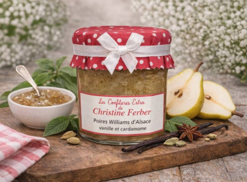 Maison Schmid - Confitures Extra de Christine Ferber - Poire Williams d'Alsace vanille et cardamome