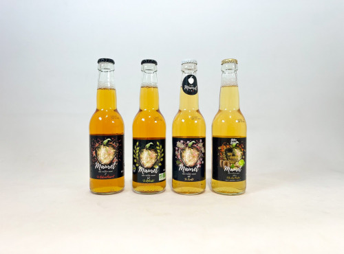 Cidre Mauret - Pack découverte 2 - L'Or des Pirates - 4 gammes de Cidre - 12x33cl