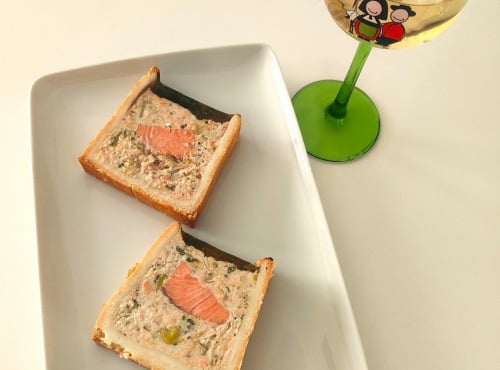 Traiteur Gourmet d'Alsace - Pâté en croûte aux 2 Truites Alsacienne 200Gr