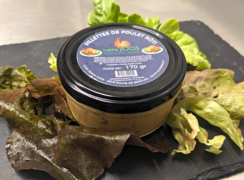 Ferme Joos - Rillettes de poulet rôti de la ferme Joos 170g