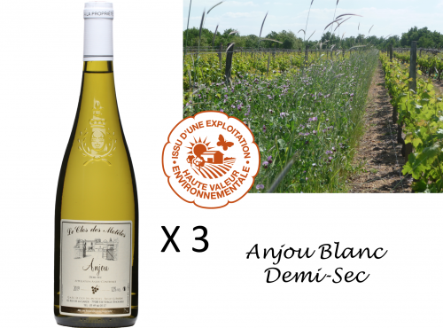 Château de Belleville Maison Baron - Aoc Anjou Blanc Demi-sec 2020. 3 Bouteilles