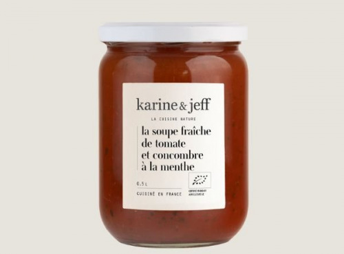 Karine & Jeff - Soupe fraîche de tomate et concombre à la menthe 50cl