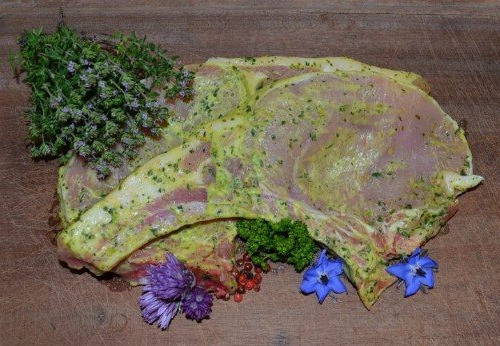 Ferme Joos - Côtes de porc marinées au curry x 2 : la Ferme du Grommendyck