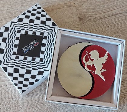 Philippe Segond MOF Pâtissier-Confiseur - Coffret Yin Yang chocolat Saint-Valentin