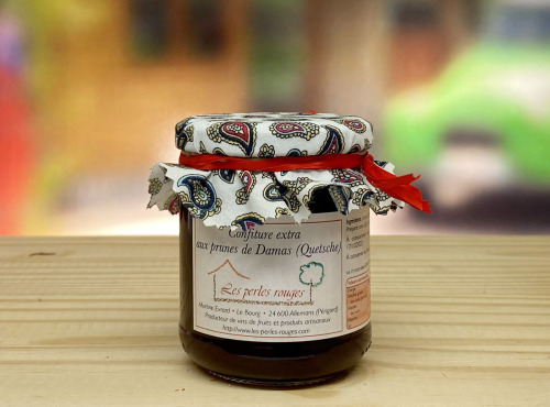 Les Perles Rouges - Confiture Extra Aux Prunes De Damas (quetsche)