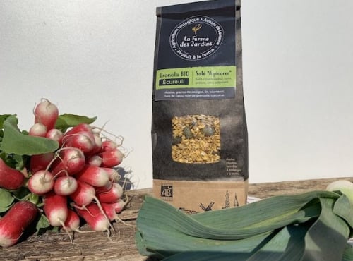 Ferme des Jardins - Granola Bio Salé Ecureuil : Noix, Graines Et Curcuma 24x350g