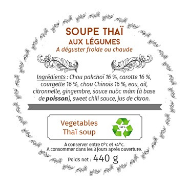 Les Bocaux du Bistrot - Soupe Thaï aux Légumes