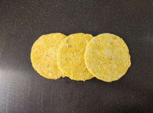Les Saisissantes - Galettes de pois cassés au curry pour burgers - 80g x20