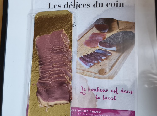 Les Délices du Coin - Filet de canard fumé tranché - env 20 tranches