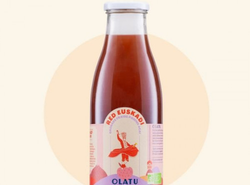 Olatu - Lot de 12 - Jus de pomme, Citronnade, Détox, Bidaia, Été Indien, Red Euskadi
