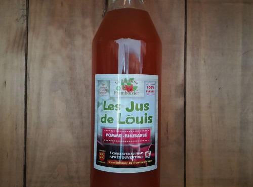 Le Domaine du Framboisier - Jus de Pomme/Rhubarbe 100% Pur Jus