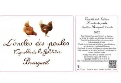 Des Poules et des Vignes à Bourgueil - Vin rouge L’enclos Des Poules 2022 x36