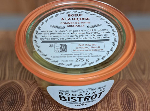 Les Bocaux du Bistrot - Bœuf à la Niçoise, pommes de terre grenaille