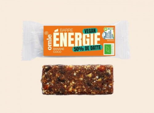 Omie - Barre énergie banane coco - vegan - 35 g
