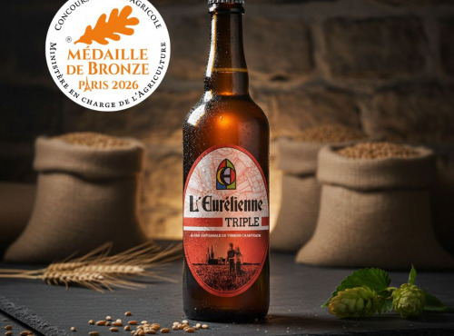 Bière L’Eurélienne – Brasserie de Chandres - BIERE TRIPLE 75CL L'Eurélienne