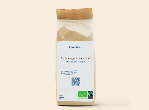 Omie - DESTOCKAGE - Café grains corsé du Mexique - 250 g