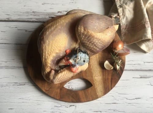 Les poulets de la Marquise - Pintade fermière BIO - 1,8 Kg