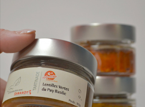 Pots Potes - Tartinade - Lentilles vertes du puy basilic