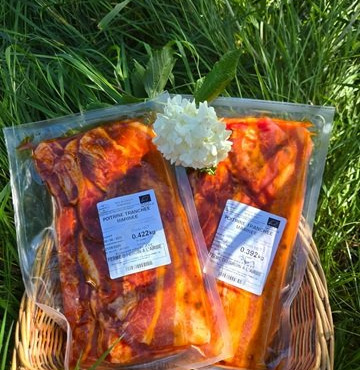 Ferme du Groin à L’Airbe - Poitrine marinée à la mexicaine (porc plein air bio)
