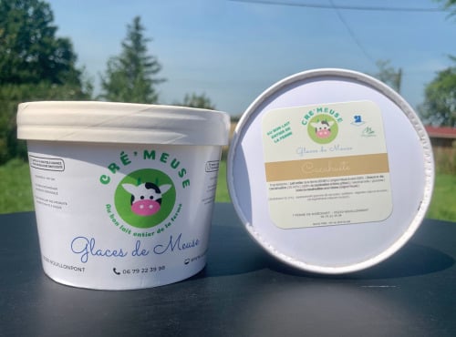 Glaces de Meuse - Crème Glacée - Cacahuète 360gr