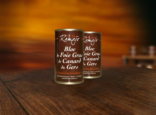 Maison Ramajo - Bloc de foie gras de canard IGP Gers : Lot 2 boites 200g