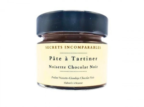 Secrets Incomparables - Pâte à Tartiner Noisettes du Piémont IGP Chocolat Noir 30g