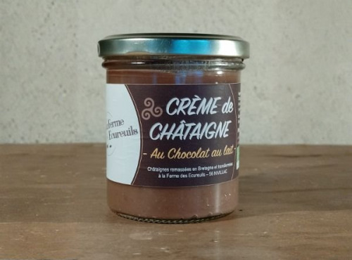 La Ferme des Ecureuils - Crème de châtaignes Bio au chocolat au lait – 220g