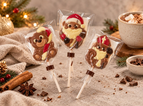 Maison Schmid - Sucette en chocolat de Noël - Belfine 25g