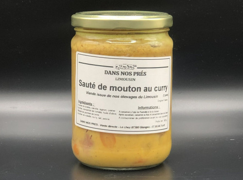 Dans nos Prés - Sauté de curry au mouton 500g