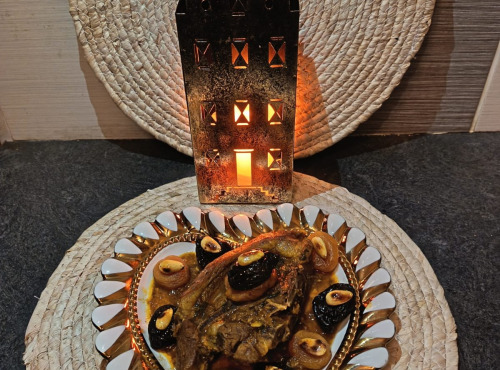 Le Paradis d'Escargot - Tajine agneau au pruneaux et  abricot amande