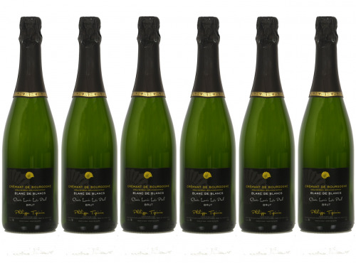 Domaine Tupinier Philippe - 6 Bouteilles De Crémant De Bourgogne Blanc De Blancs