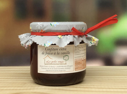 Les Perles Rouges - Confiture Extra De Fraise À La Vanille Bourbon